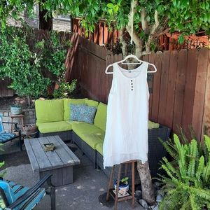 Holi yoli white two layer dress XL